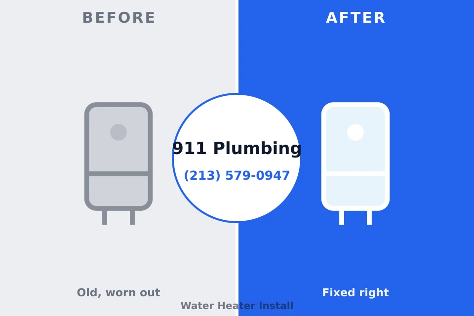 Before and after: plumbing repair New Haven, MO